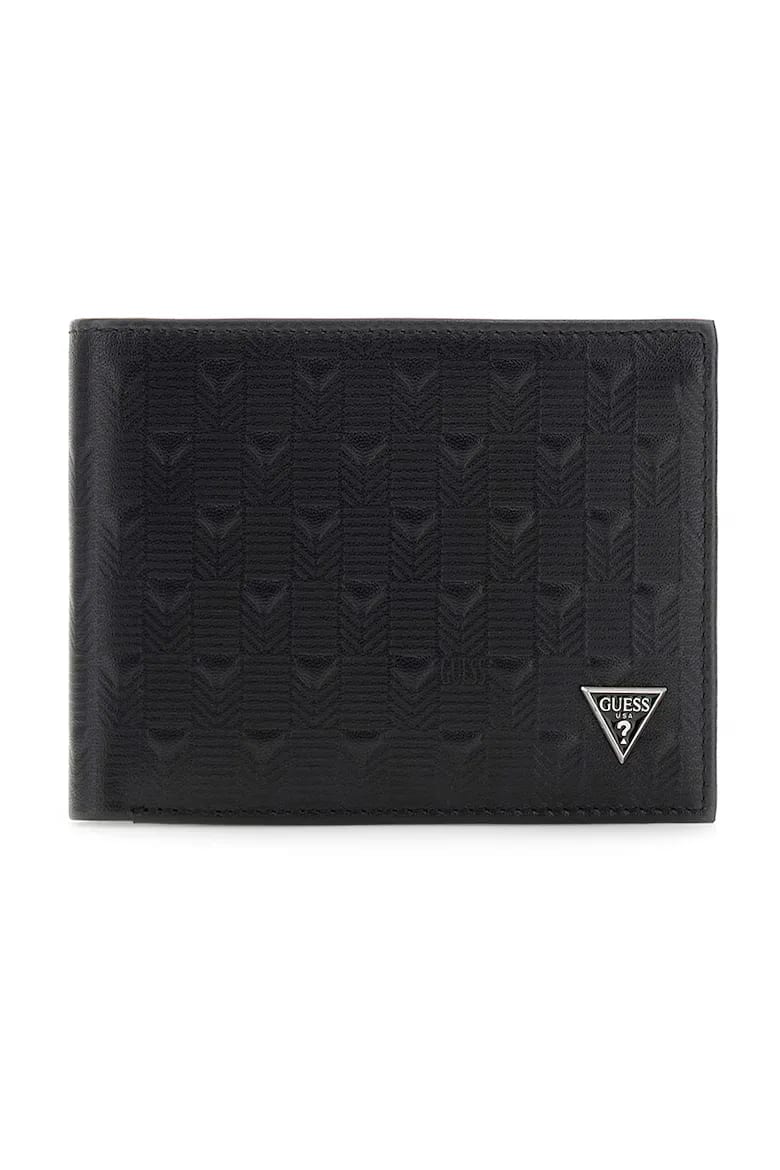Portofel Guess piele logo metalic