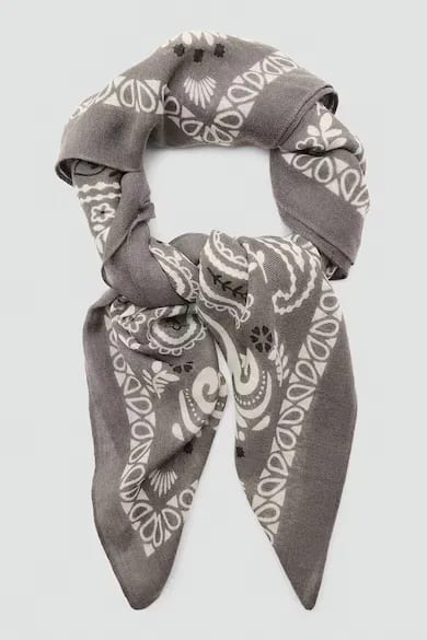 Eșarfă Mango lână paisley