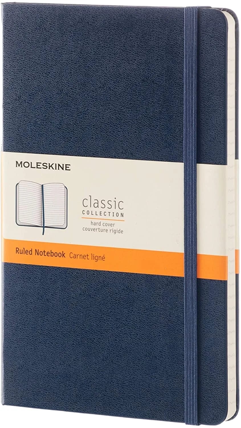 Moleskine Classic Large hardcover ruled sapphire